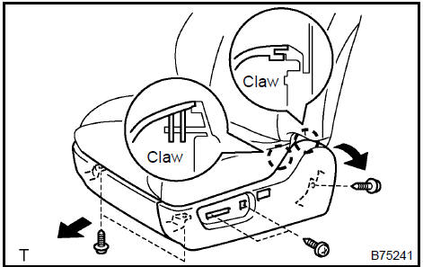 Toyota Camry: Front seat assembly (power seat type) - Seat